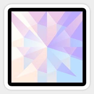 Crystals of Soft Pastel Colors Sticker